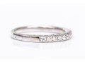 14k White Gold Pretty Round Diamond Prong Set Band Ring, App. 0.35 TCW, Size 7+