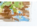 William L. Drake (1929-2019) Watercolor On Paper - Riverside Landscape