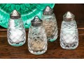 Set Of Four Waterford Crystal Salt And Pepper Casters