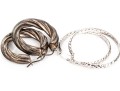 Five Sterling Silver Hoop Earrings, 1.630 Ozt.