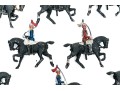 Collection Of Ten Hand-Painted Lead Soldiers Mounted On Horseback