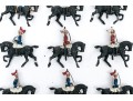 Collection Of Ten Hand-Painted Lead Soldiers Mounted On Horseback
