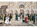 Collection Of Six Italian Hand-colored Lithographs