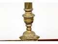 Neoclassical Brass Tiered Five Light Candelabra