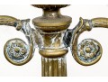 Neoclassical Brass Tiered Five Light Candelabra