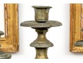 Neoclassical Brass Tiered Five Light Candelabra