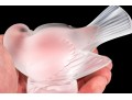French Lalique Frosted Crystal Sparrow 