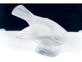 French Lalique Frosted Crystal Sparrow 