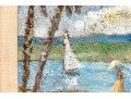 Signed Impressionist Style Painting On Canvas, Landscape With Lighthouse