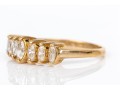 14k Yellow Gold Marquise Diamond Band Ring, App. 0.25 TCW, Size 5