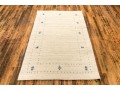 Plush Hand Woven Wool Indian Gabbeh Lori Accent Carpet, 5'-11