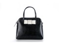 Kate Spade Matthews Street Black Leather And White Bow Top Handle Bag, NWT, Retail $328