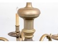 Substantial Brass Six Light Chandelier