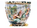 Italian Capodimonte Hand-painted Majolica Table Lamp