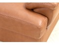 Bianchi & Co. Italian Leather Club Chair With Ottoman