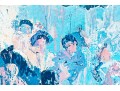 Leroy Neiman Signed Offset Lithograph, Impressionist Style Interior