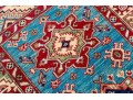 Hand-knotted Wool Kazak Accent Carpet, 3'-8