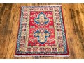 Hand Knotted Wool Pakistan Kazak Mat, 2' X 3', New