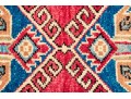 Hand Knotted Wool Pakistan Kazak Mat, 2' X 3', New