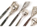 Collection Of 13 Vintage Sterling Silver Hors D'Oeuvres Serving Picks     2.005 Troy Ozs. 