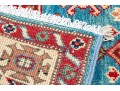 Hand-knotted Wool Kazak Accent Carpet, 3'-8