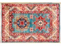 Hand Knotted Wool Pakistan Kazak, 3'-10