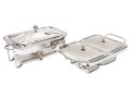 Set Of Two Stainless Chafing Dishes 