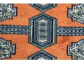 Signed Quality Hand-Knotted Wool Bokhara-Style Carpet, 9'-3 1/2