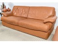 Bianchi & Co. Italian Leather Upholstered Two Seat Sofa