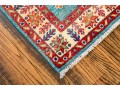 Hand Knotted Wool Pakistan Kazak Mat, 2' X 3', New