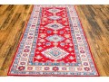Hand-knotted Wool Pakistan Kazak Runner, 6'-5