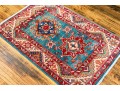 Hand Knotted Wool Pakistan Kazak, 3'-10