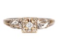 14k Gold Vintage Diamond Ring, App. 0.07 TCW, Size 7.75
