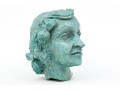 Painted Bronze Bust In The Manner Of Jacob Epstein (American-British, 1880-1959) 