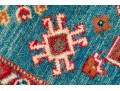 Hand Knotted Wool Pakistan Kazak, 3'-10