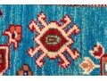 Hand-knotted Wool Kazak Accent Carpet, 3'-8