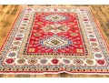 Hand Knotted Wool Pakistan Kazak Mat, 3'-4