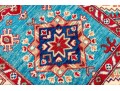 Hand-knotted Wool Kazak Accent Carpet, 3'-8