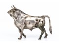 Small Sterling Silver Bull Figure     2.98 Troy Ozs, 
