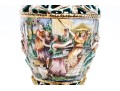 Italian Capodimonte Hand-painted Majolica Table Lamp