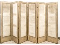 Six Panel Upholstered Room Divider Screen