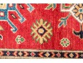 Hand Knotted Wool Pakistan Kazak Mat, 3'-4