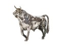Small Sterling Silver Bull Figure     2.98 Troy Ozs, 