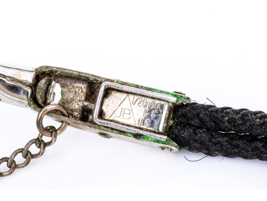 Hamilton Vintage Platinum And Diamond Case Wristwatch, Gold Filled Buckle, As-is