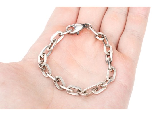 Tiffany & Co. Sterling Silver Stylish Oval Link Bracelet