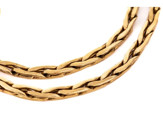 14k Yellow Gold Simple Link Style Bracelet