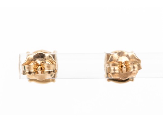 Effy 14k Yellow Gold Pretty Diamond Cluster Earrings, App. 0.50 TCW, Retail: $1,850.00