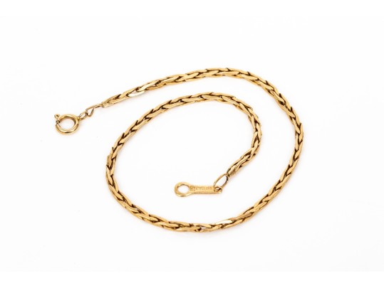14k Yellow Gold Simple Link Style Bracelet