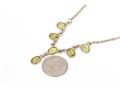 Sterling Silver Striking Bezel Set Peridot Necklace