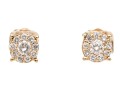 Effy 14k Yellow Gold Pretty Diamond Cluster Earrings, App. 0.50 TCW, Retail: $1,850.00